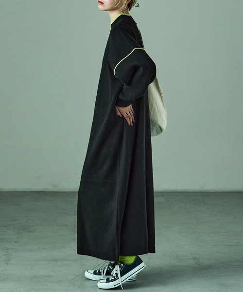 「Fashion Letter」 ニットワンピース M ブラック レディース_画像5