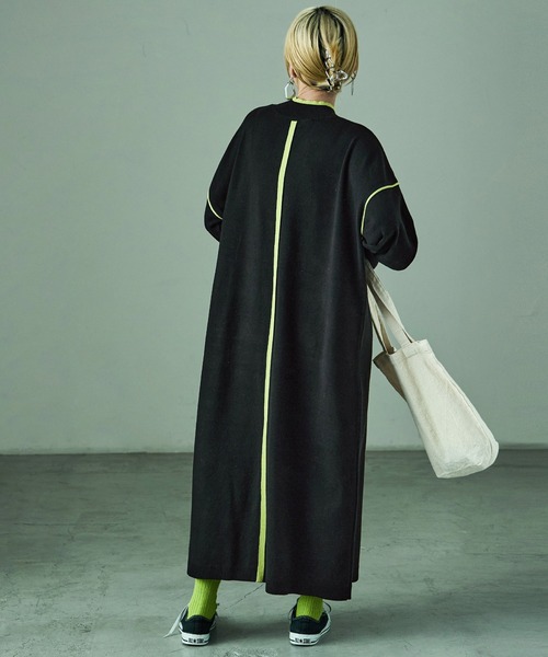 「Fashion Letter」 ニットワンピース M ブラック レディース_画像8