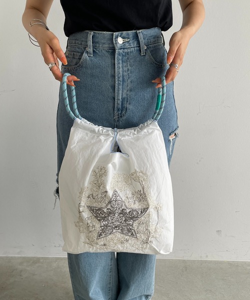 「210nouve」 「hore&whole」トートバッグ FREE シルバー レディース_画像3