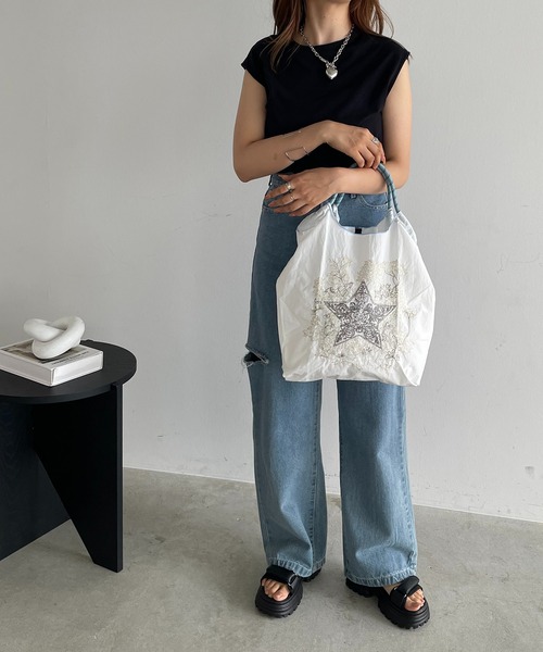 「210nouve」 「hore&whole」トートバッグ FREE シルバー レディース_画像4