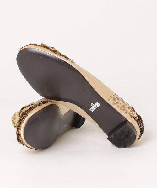 「PEPITA D'ORO」 フラットパンプス 23cm ベージュ レディース_画像3