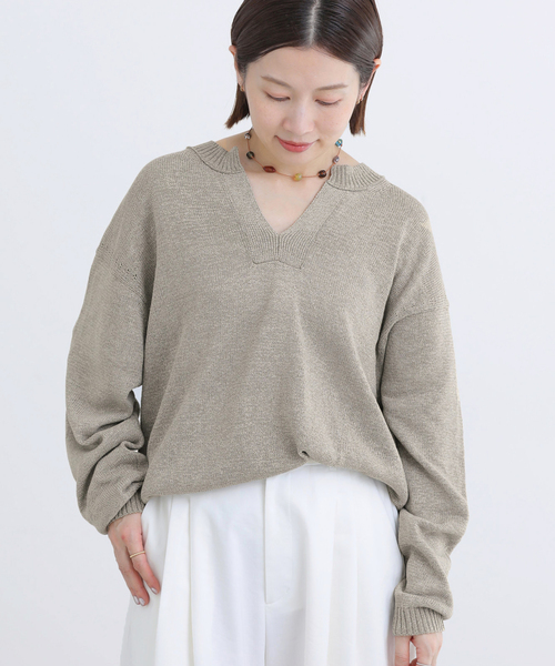 IENA（イエナ） ニット セーター コットンwashiニットプルオーバー