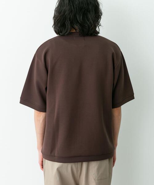 (即日発送)SHISHIKUI Daily Tee BROWN Tシャツ URBAN RESEARCH Sonny Label tシャツ シルキーダンボールニットTシャツ