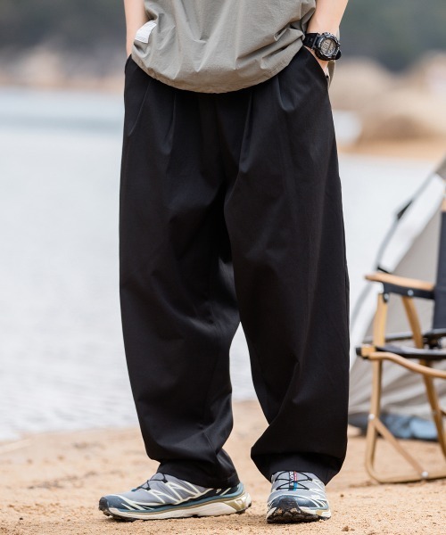 「Shoowtime」 チノパンツ MEDIUM ブラック メンズ_画像5