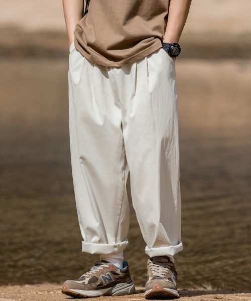 「Shoowtime」 チノパンツ MEDIUM ブラック メンズ_画像9