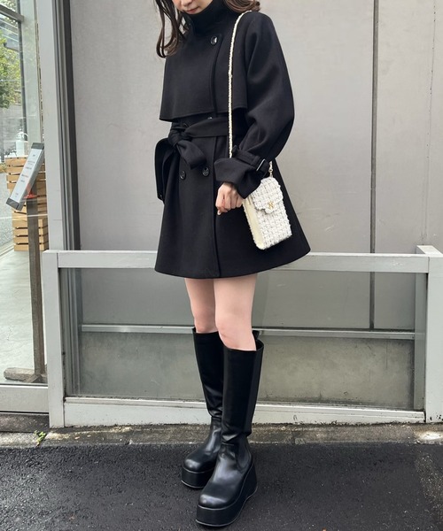 「one after another NICE CLAUP」 ロングブーツ S グレイッシュベージュ レディース_画像4