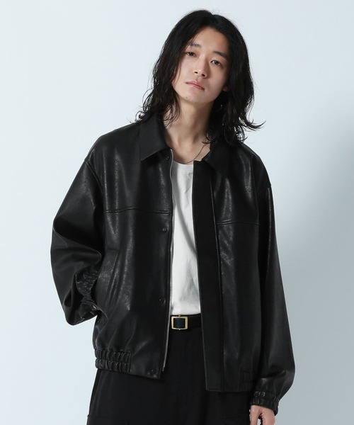 RAGEBLUE（レイジブルー） ブルゾン アウター Synthetic Leather Short