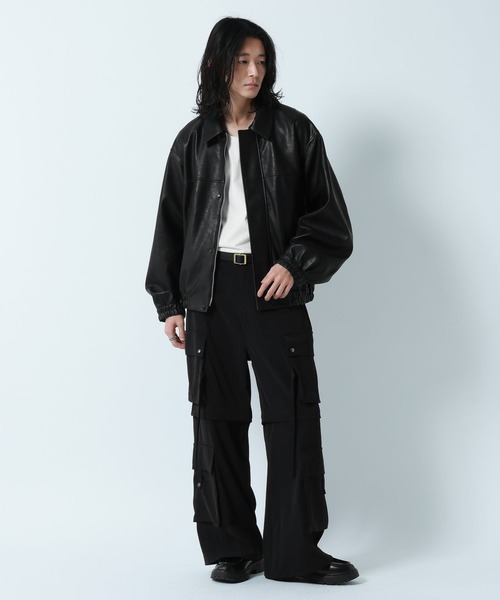 RAGEBLUE（レイジブルー） ブルゾン アウター Synthetic Leather Short