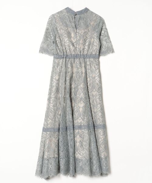 「Dorry Doll」 7分袖ワンピース M グレイッシュブルー レディースの画像
