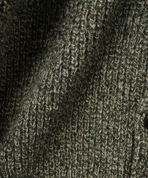 「BASISBROEK」 ニットカーディガン 1 オリーブ メンズ_画像4