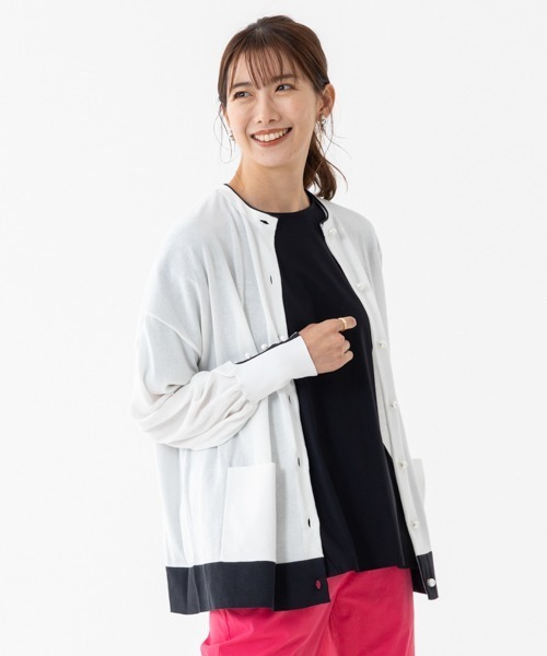 「Sono」 ニットカーディガン F ブラック レディース_画像4