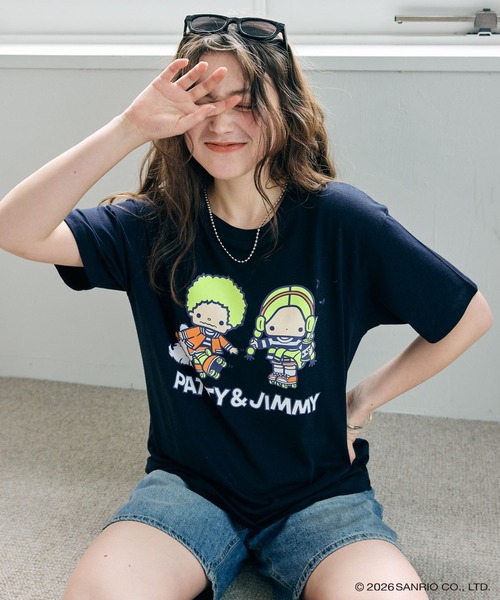 sanrio（サンリオ） tシャツ 「sanrio characters」パティ＆ジミー