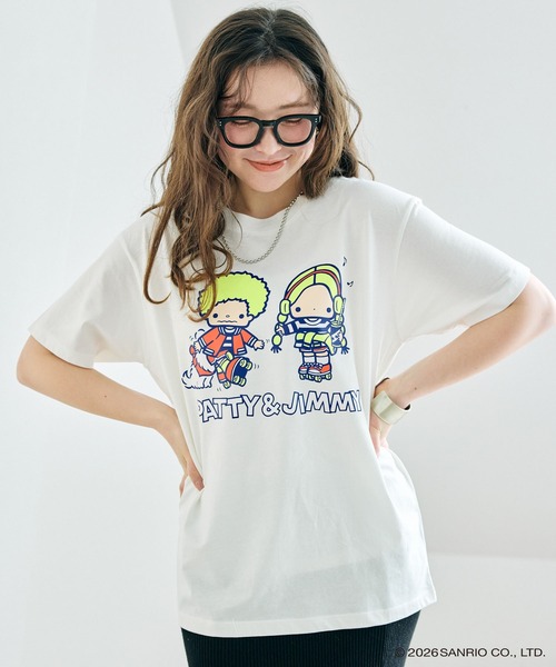 sanrio（サンリオ） tシャツ 半袖 「sanrio characters」パティ