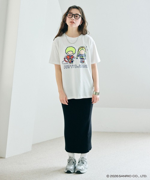 sanrio（サンリオ） tシャツ 「sanrio characters」パティ＆ジミー