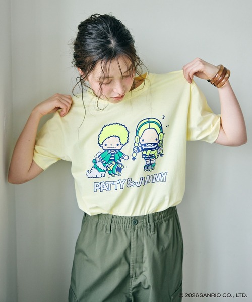 sanrio（サンリオ） tシャツ 半袖 「sanrio characters」パティ
