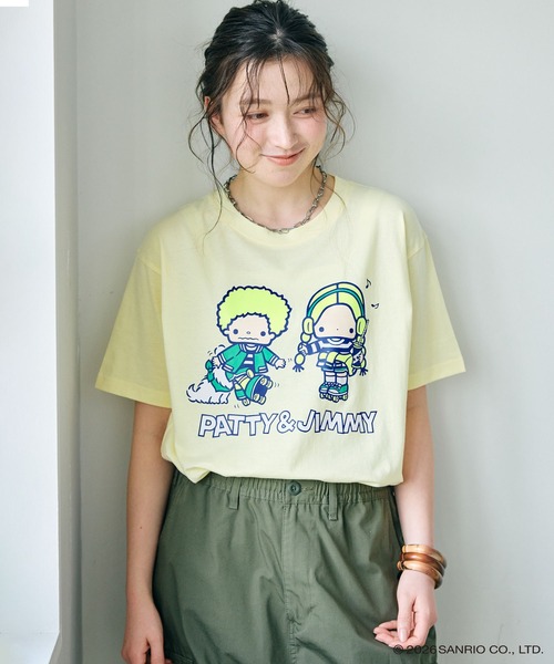 sanrio（サンリオ） tシャツ 「sanrio characters」パティ＆ジミー