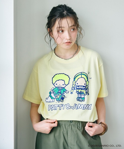 結*衣様 非売品　未使用　未開封　平和レトロ ギンシャリさん マスコット　生茶パ sanrio（サンリオ） tシャツ 「sanrio characters」パティ＆ジミー