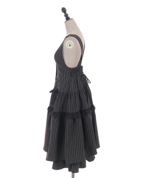 axes femme POETIQUE ワンピース ダブルリボンストライプJSK