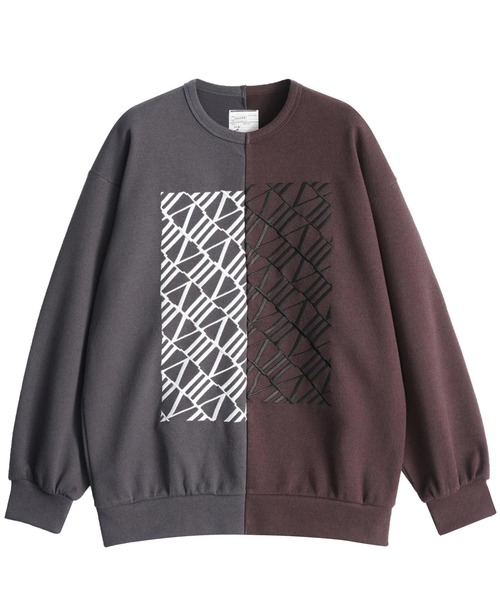 「SHAREEF」 長袖Tシャツ 2 グレー メンズの画像