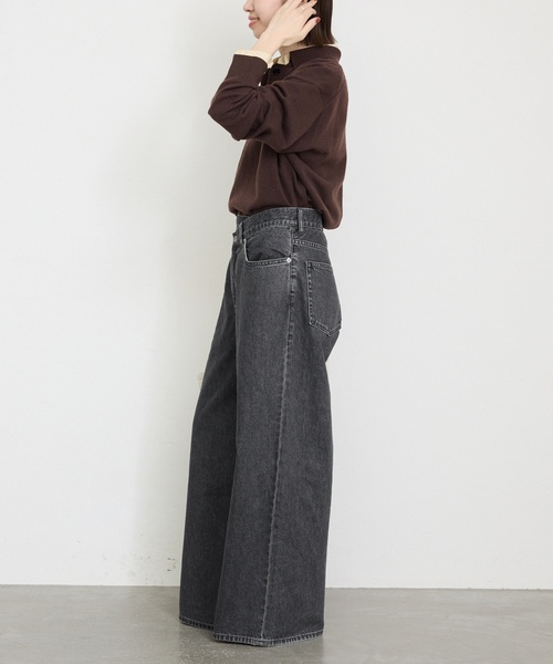 「SLOBE IENA」 デニムパンツ 38 ブラック レディースの画像