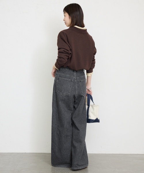 「SLOBE IENA」 デニムパンツ 38 ブラック レディースの画像