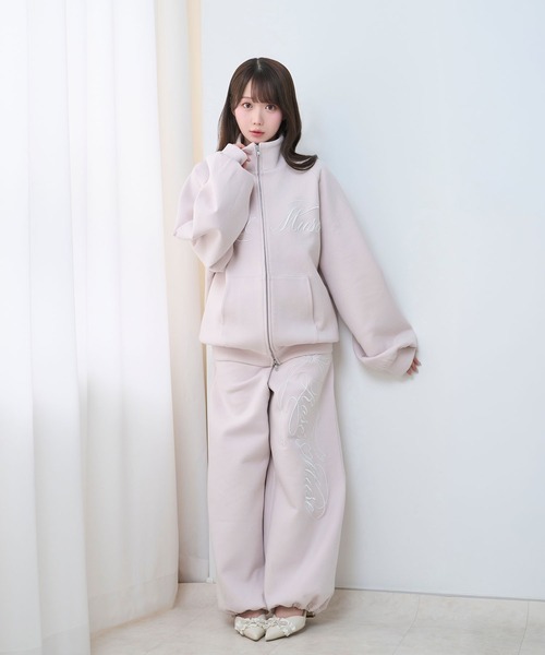 Rose Muse（ロゼミューズ） スウェットパンツ ジャージ Embroidery