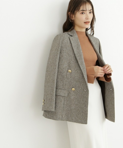 「NATURAL BEAUTY BASIC」 テーラードジャケット SMALL ブラウン系その他 レディースの画像