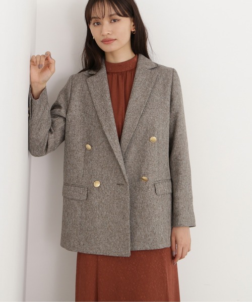 「NATURAL BEAUTY BASIC」 テーラードジャケット SMALL ブラウン系その他 レディースの画像