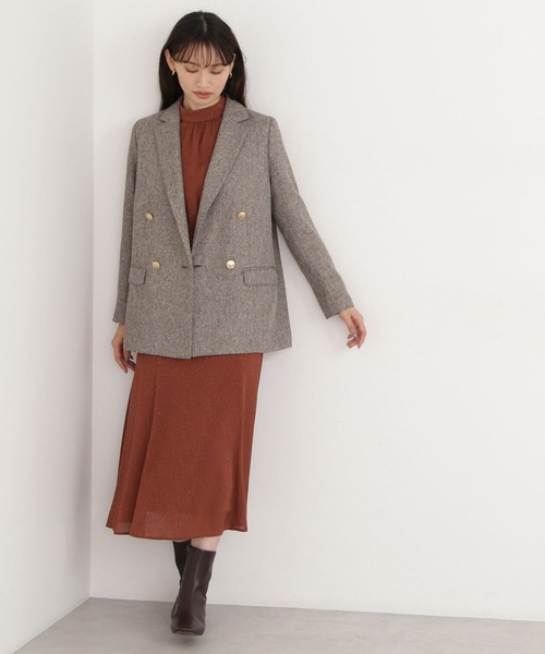 「NATURAL BEAUTY BASIC」 テーラードジャケット SMALL ブラウン系その他 レディースの画像