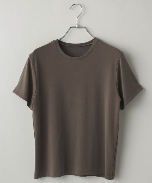 tシャツ 「理想のシンプルT」サンドウォッシュフライスTシャツ レディースの画像