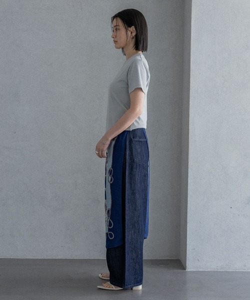 tシャツ 「理想のシンプルT」サンドウォッシュフライスTシャツ レディースの画像