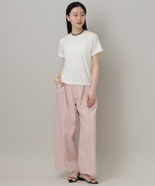 tシャツ 「理想のシンプルT」サンドウォッシュフライスTシャツ レディースの画像