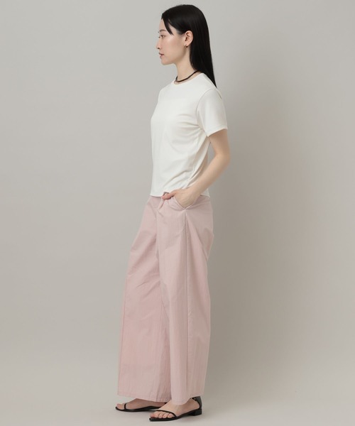tシャツ 「理想のシンプルT」サンドウォッシュフライスTシャツ レディースの画像