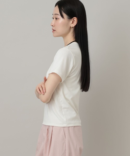 tシャツ 「理想のシンプルT」サンドウォッシュフライスTシャツ レディースの画像