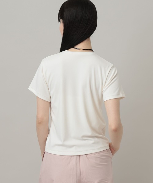 tシャツ 「理想のシンプルT」サンドウォッシュフライスTシャツ レディースの画像