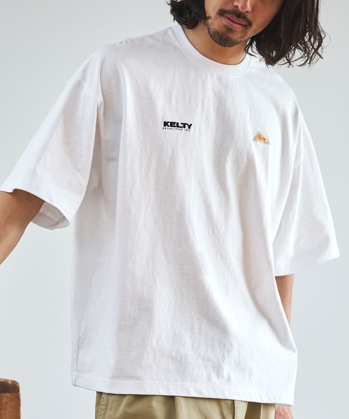 「KELTY」 半袖Tシャツ L チャコール レディース_画像3