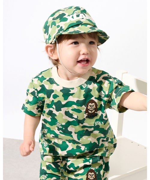 XLARGE KIDS（エクストララージ キッズ） tシャツ ファニーゴリラカモ
