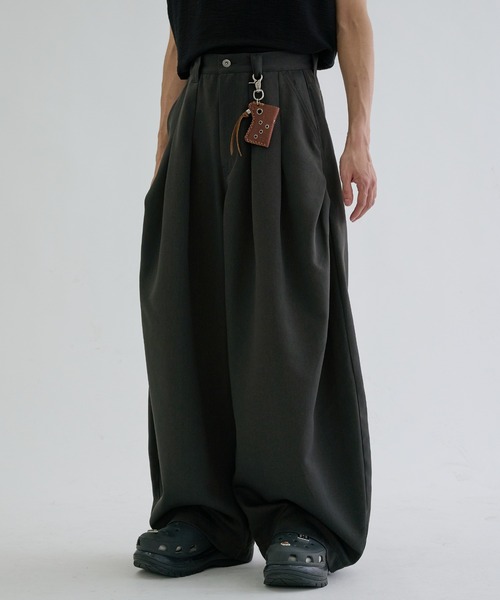 ワイドパンツ スラックス Multi tuck slacks / マルチタックスラックス