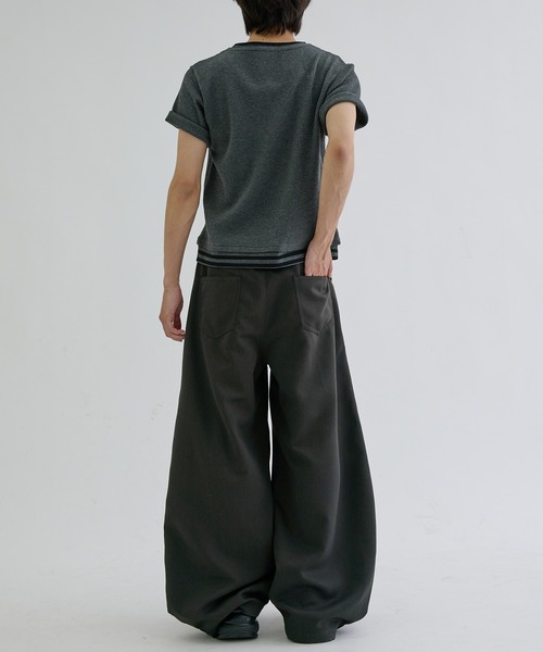 ワイドパンツ スラックス Multi tuck slacks / マルチタックスラックス