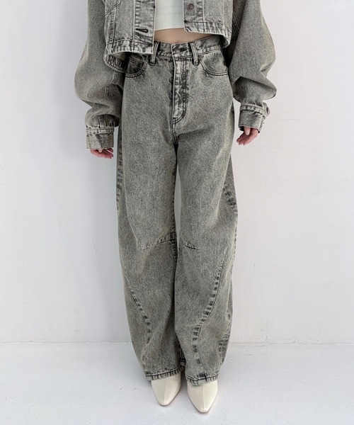 「Heather」 デニムパンツ M グレー レディース_画像2