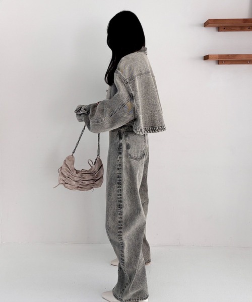 「Heather」 デニムパンツ M グレー レディース_画像5