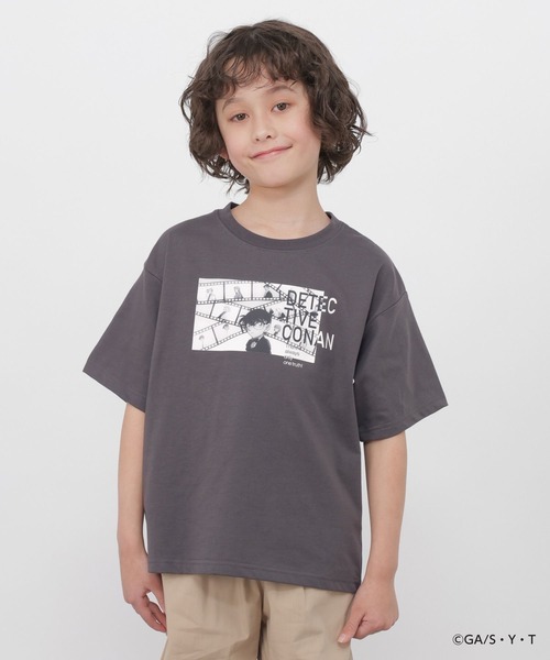 GLOBAL WORK（グローバルワーク） tシャツ 「名探偵コナン」ヘビロッ