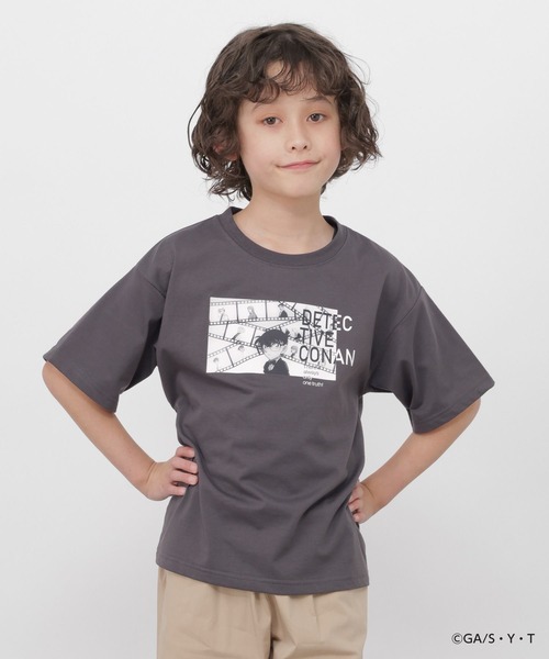 GLOBAL WORK（グローバルワーク） tシャツ 「名探偵コナン」ヘビロッ