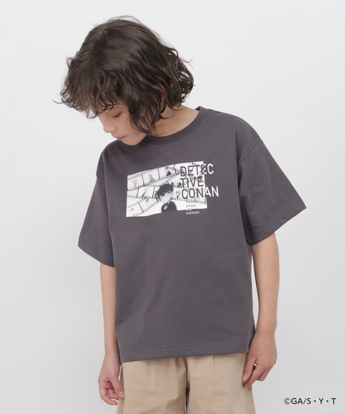 GLOBAL WORK（グローバルワーク） tシャツ 「名探偵コナン」ヘビロッ