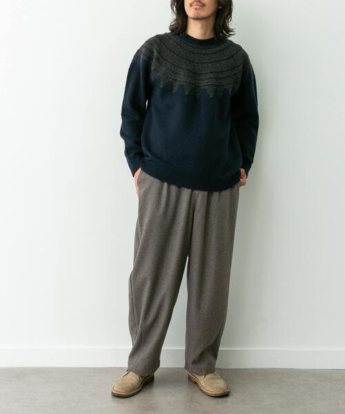 「URBAN RESEARCH Sonny Label」 イージーパンツ LARGE チャコールグレー メンズ_画像5