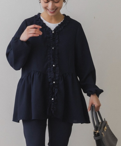 Sono（ソーノ） ブラウス シャツ 「SONO/ソーノ」「SONO NAVY/ソーノ 