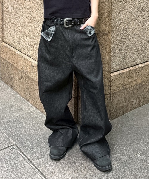 kutir（クティール） ワイドパンツ ジーンズ POCKET FLAP DESIGN RIGID