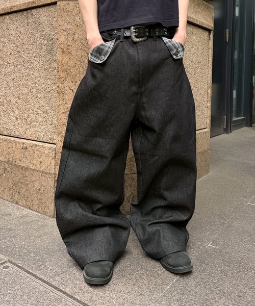 kutir（クティール） ワイドパンツ ジーンズ POCKET FLAP DESIGN RIGID