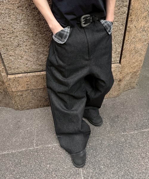 kutir（クティール） ワイドパンツ ジーンズ POCKET FLAP DESIGN RIGID