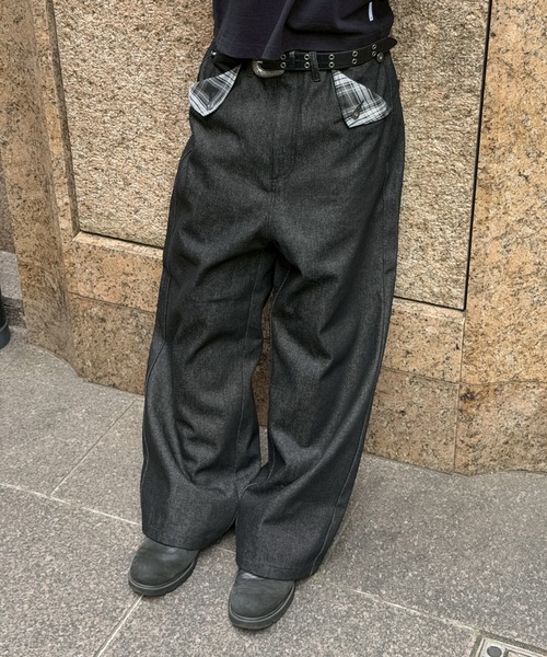 kutir（クティール） ワイドパンツ ジーンズ POCKET FLAP DESIGN RIGID